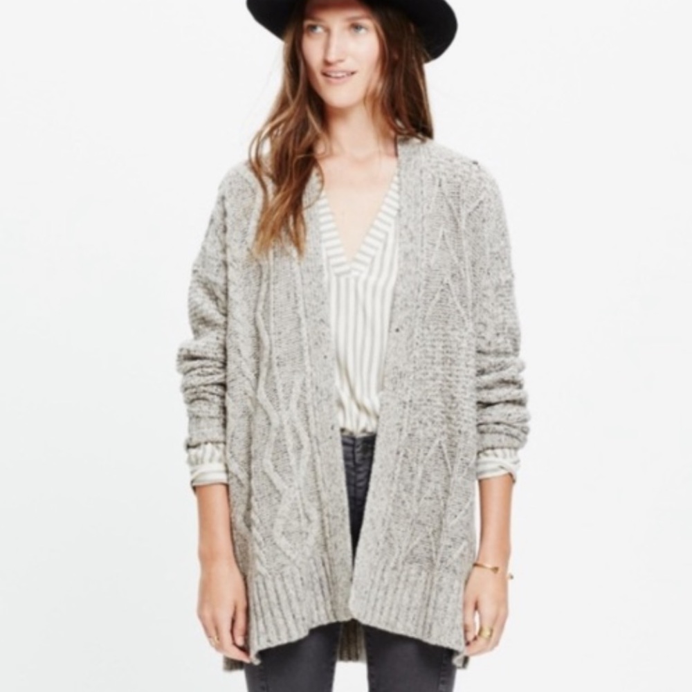 Marled Panelstitch Cardigan - Picture 1 of 4
